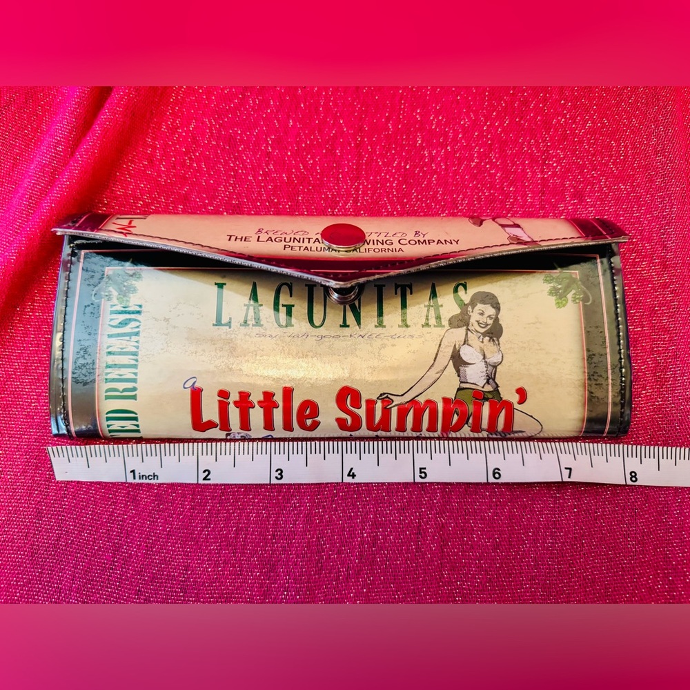 Rare! LAGUNITAS Little Sumpin’ Sumpin’ Ale Wallet Billfold Credit/Business Cards - Picture 4 of 9